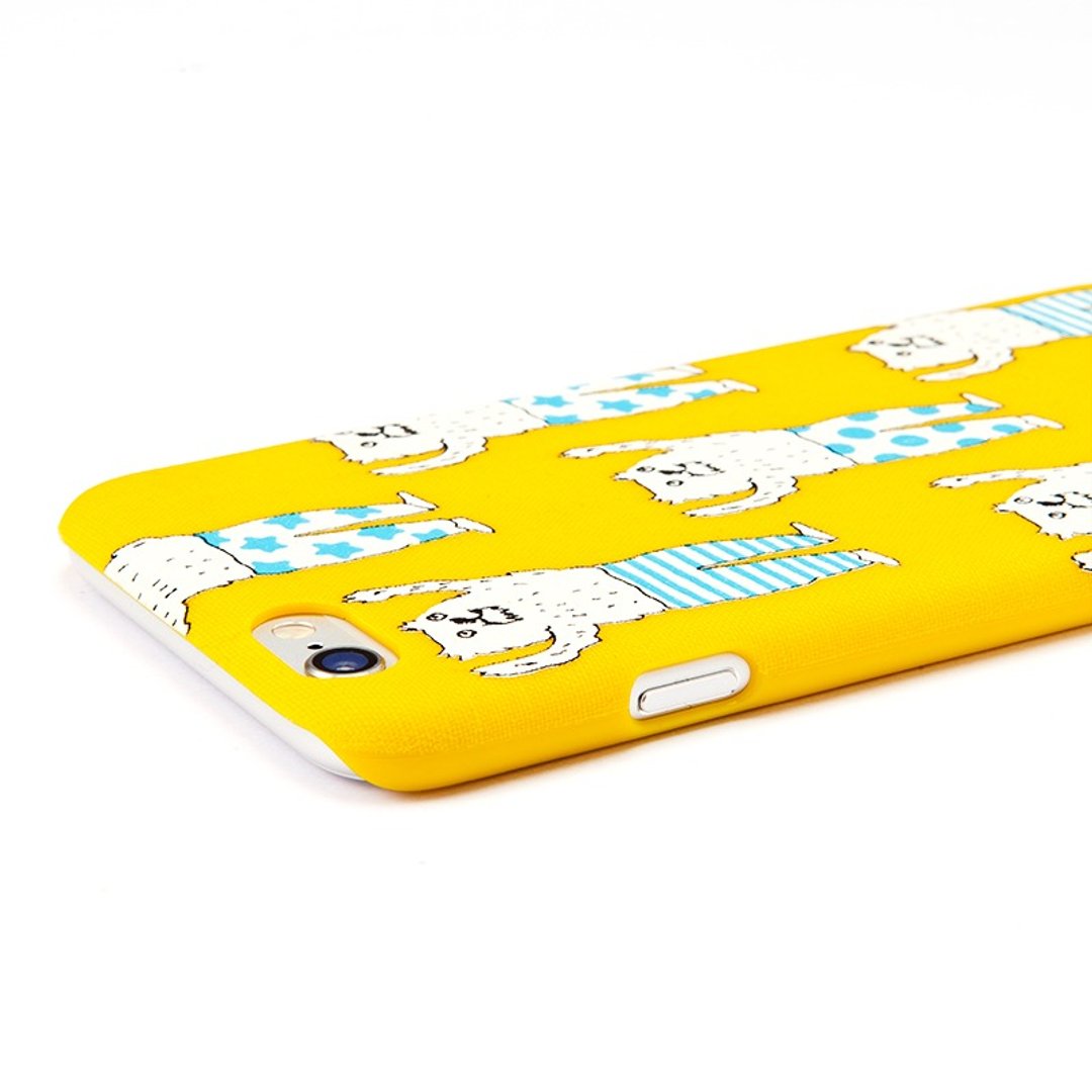 日本IrohaPublish “ iPhone6”布感手机壳 - 黄色小怪物 - 手机壳/手机套 - 塑料 