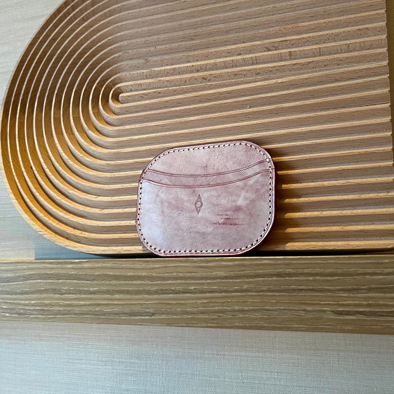 【实用之选-日式圆裁卡套】红色 - 名片夹/名片盒 - 真皮 红色