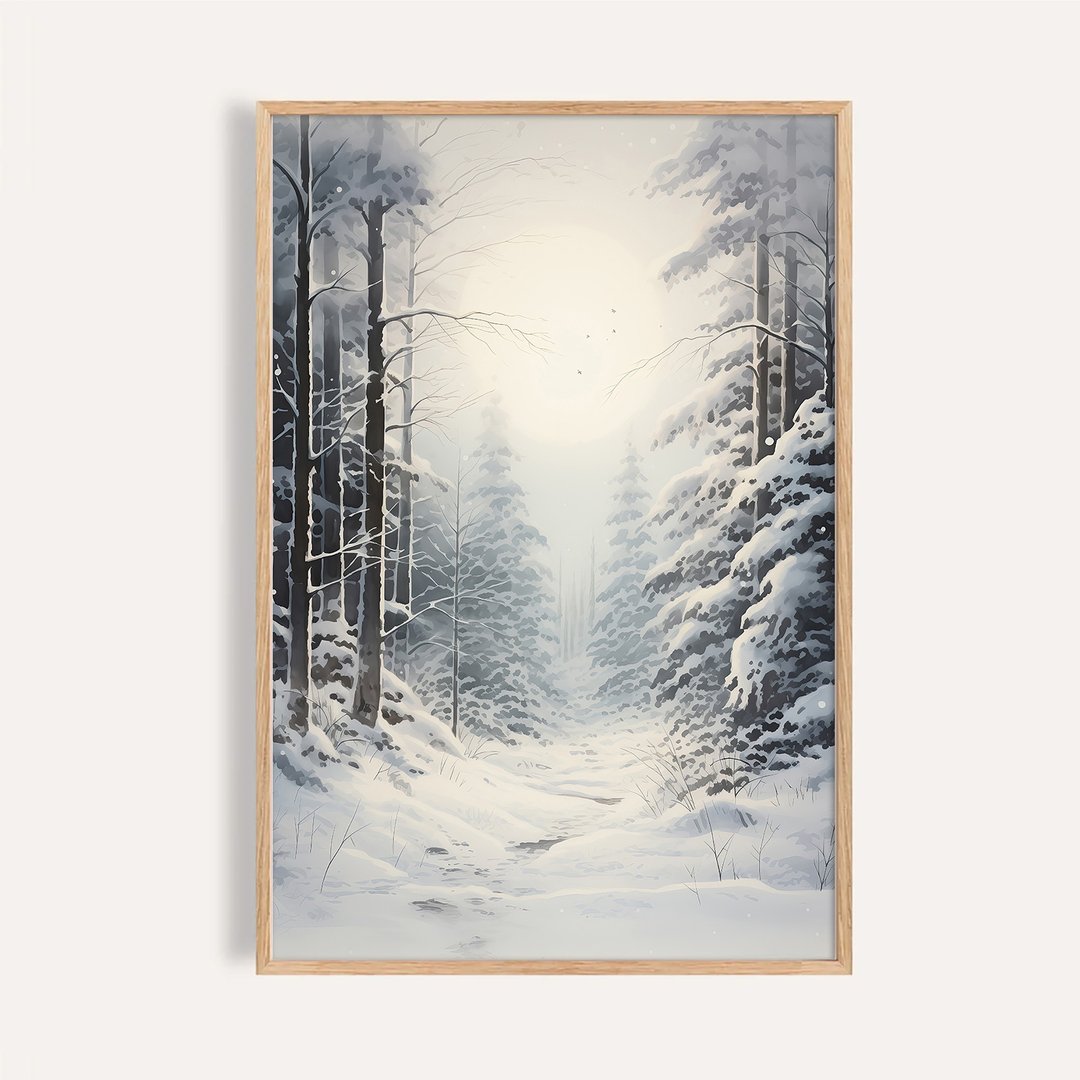 冬日森林风格 / 雪之小径 挂画 海报 无框画 - 海报/装饰画/版画 - 纸 