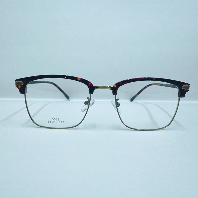 站内最高等级UV420滤蓝光0度眼镜│眉架合金个性修脸系列3522-C29 - 眼镜/眼镜框 - 其他金属 咖啡色