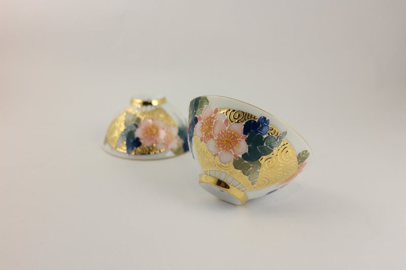 纯手绘茶杯-广结善缘对杯(大饮杯)-桃花 - 茶具/茶杯 - 瓷 粉红色