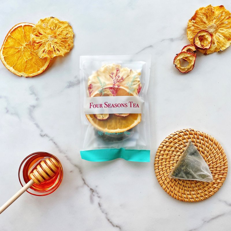四季养生茶馆 - 蜂蜜菠萝香橙乌龙 (28克) - 健康/养生 - 其他材质 
