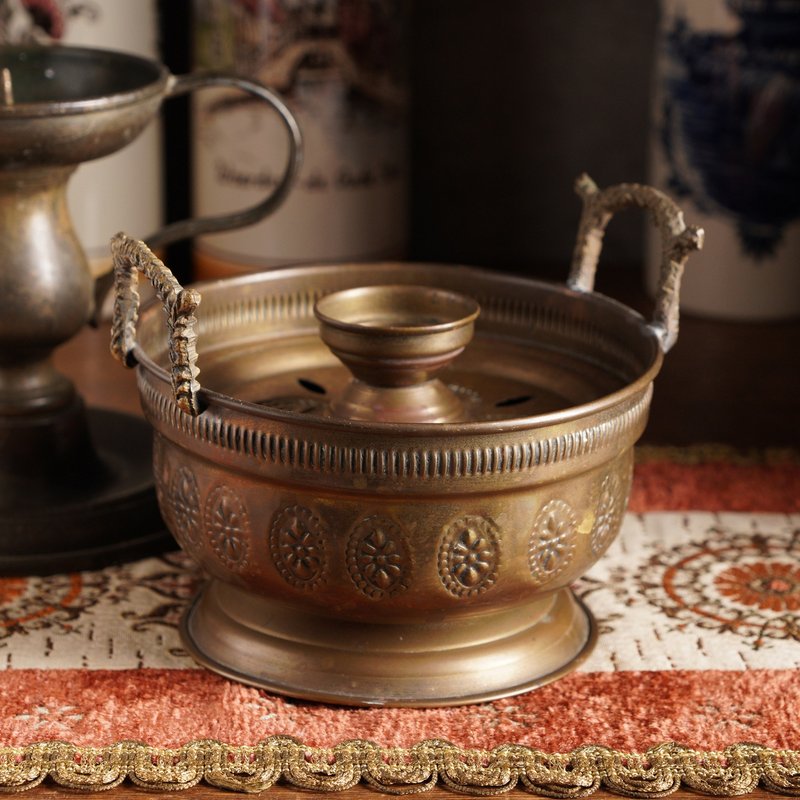中东精致雕花黄铜薰香炉 - 其他 - 铜/黄铜 咖啡色