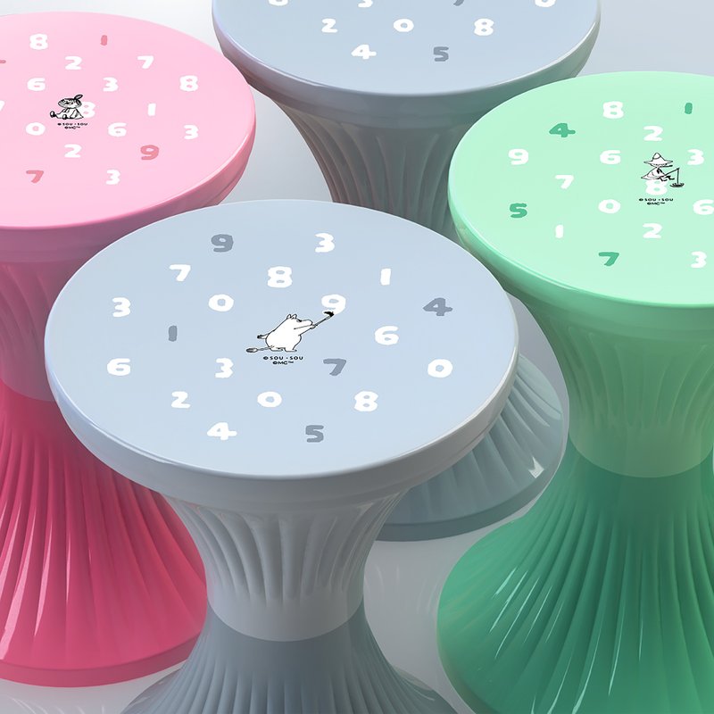 【Pinkoi x Moomin x SOU・SOU】红A 漏斗櫈 (外观设计注册) - 椅子/沙发 - 塑料 多色