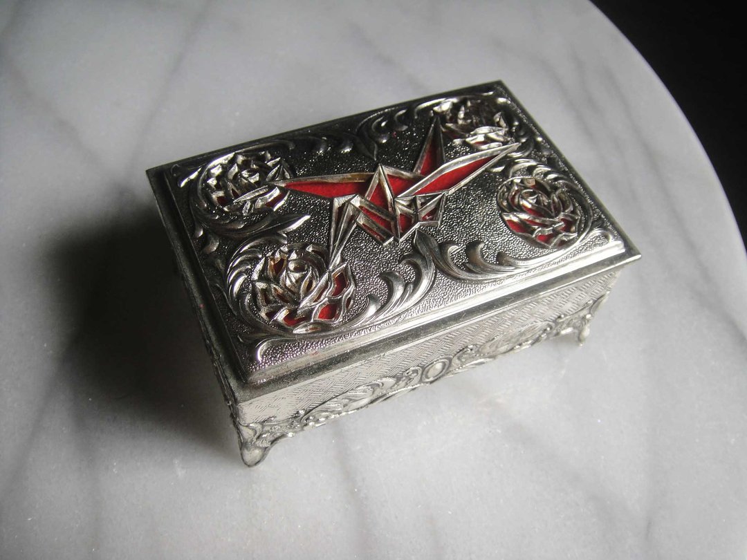 【老时光 OLD-TIME】早期二手日本进口珠宝盒 - 收纳用品 - 其他材质 多色