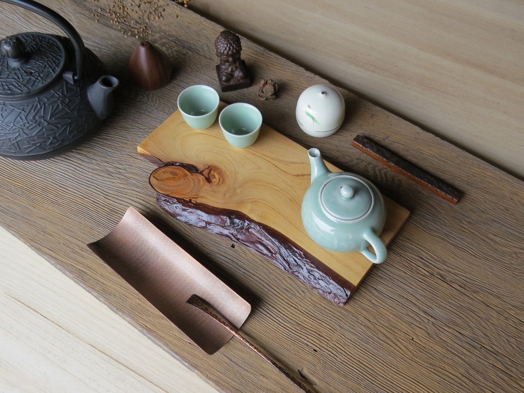 HO MOOD 解构系列—手作 原木茶盘 - 杯垫 - 木头 咖啡色
