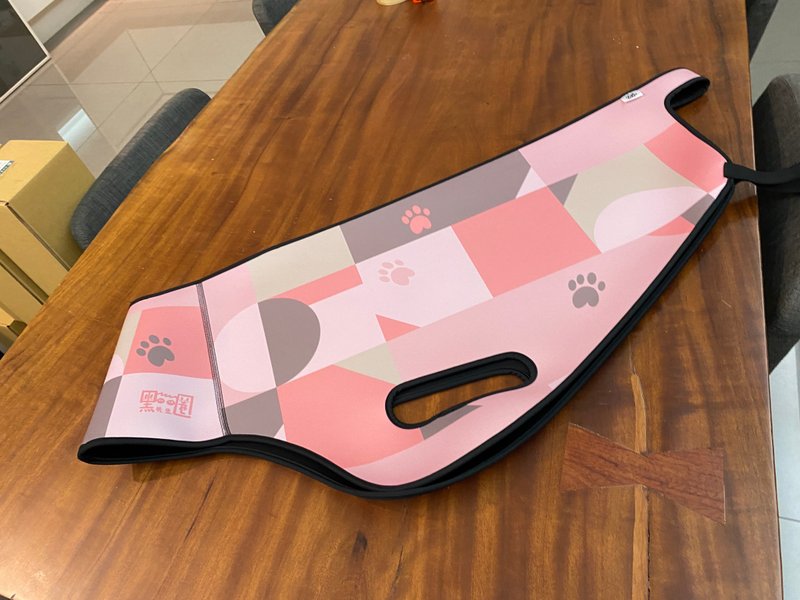 几何图+猫脚印(甜心粉) gogoro系列车套 防刮车套 - 其他 - 聚酯纤维 粉红色