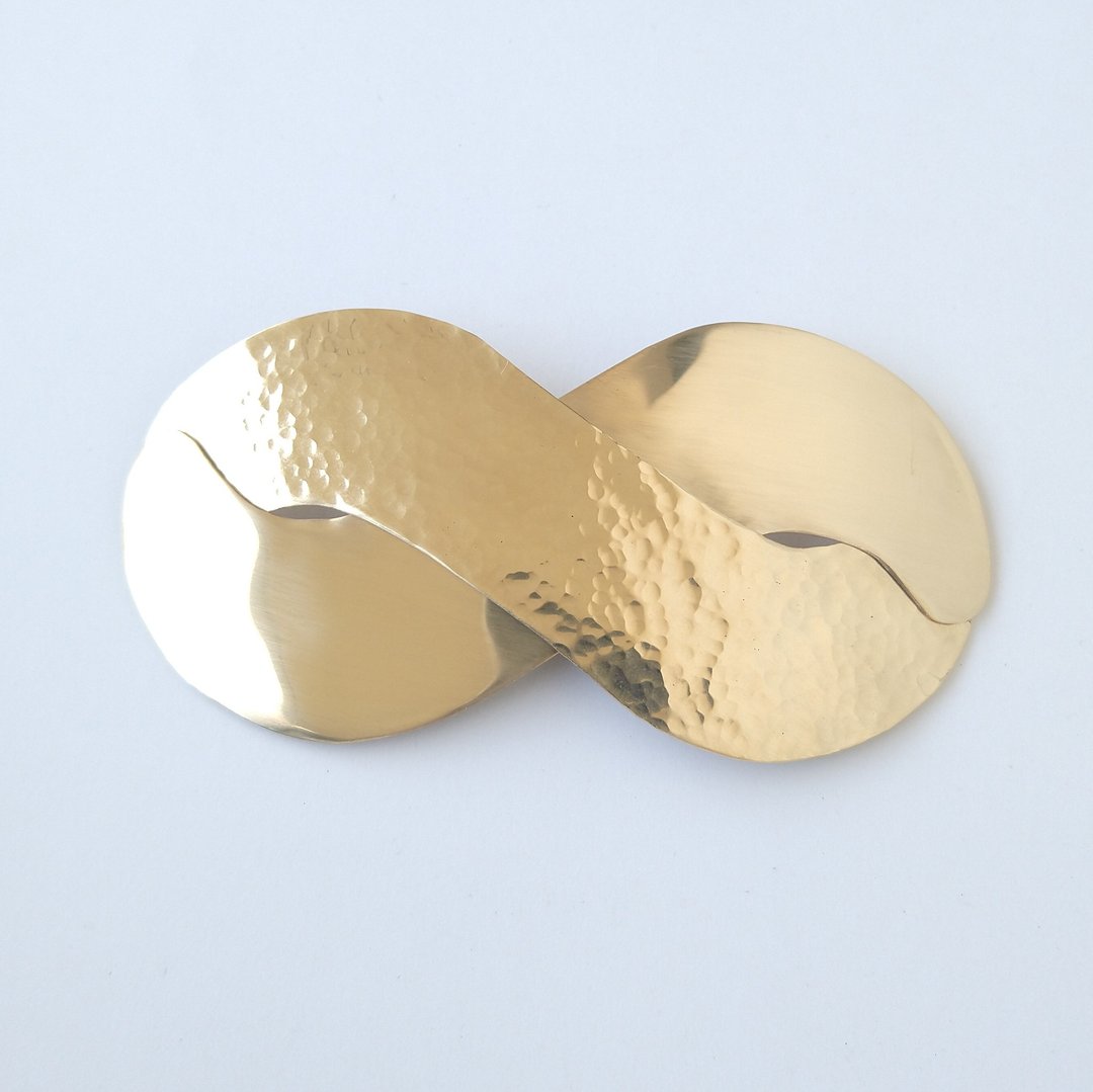 Brass knot hair barrette - 发饰 - 铜/黄铜 金色