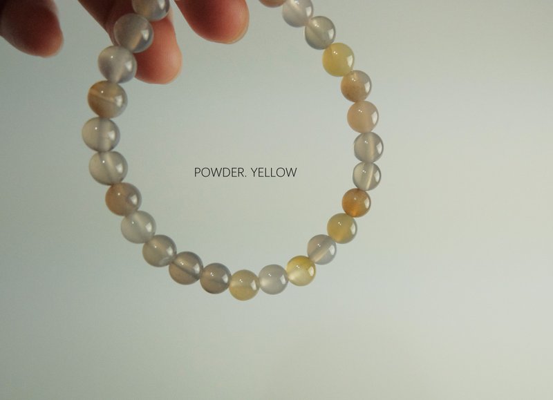 -灰岩- 串珠手链 - 手链/手环 - 石头 灰色