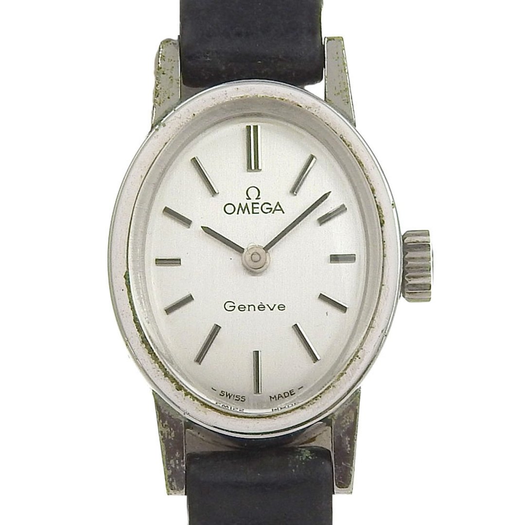 【日本直送】欧米茄 OMEGA 日内瓦 手表 cal.485 不锈钢 手动上链 指针式 银色表盘 女款【二手】 - 女表 - 不锈钢 银色