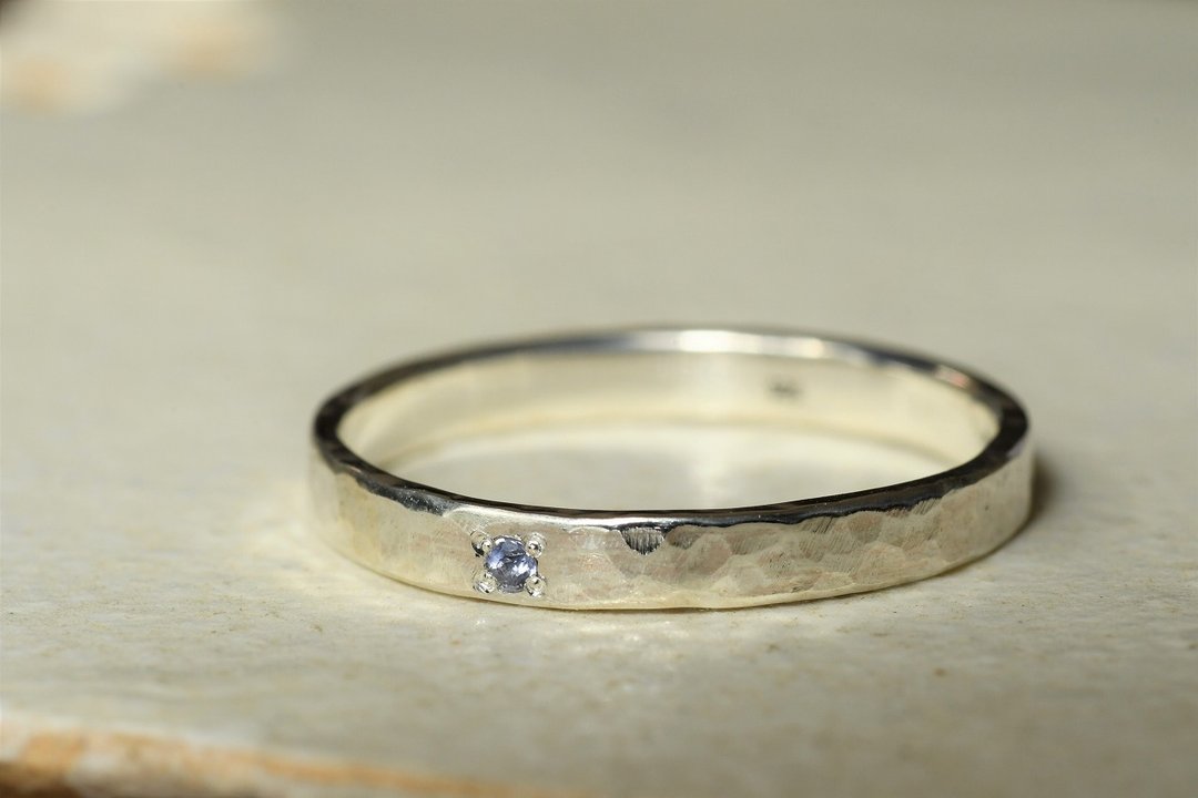 A story of glittering light Iolite - 戒指 - 其他金属 银色