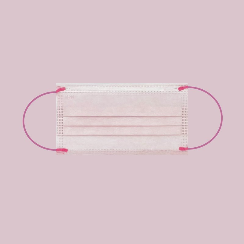 *夏日特卖*成人平面医疗口罩 配有色耳带 (莓果) 台湾制 |兆鼎 - 口罩 - 其他材质 粉红色