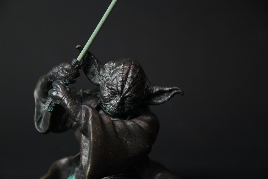 半身尤达黄铜香插组 - 香薰/精油/线香 - 其他金属 