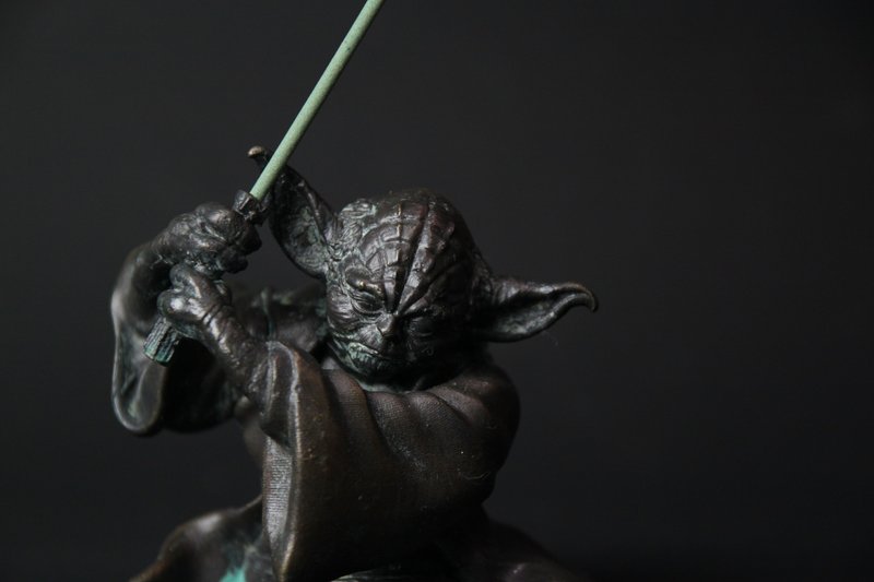 半身尤达黄铜香插组 - 香薰/精油/线香 - 其他金属 