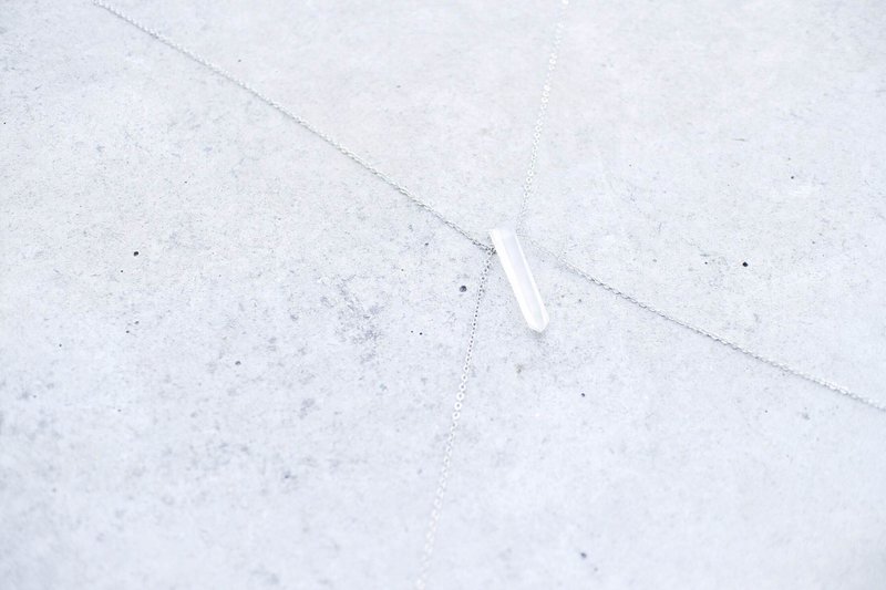 白水晶身体项链 - 其他 - 宝石 白色