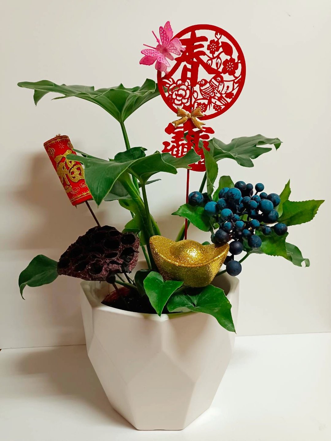 可定制化【过年气氛推荐】小天使盆栽 送礼自用摆设 - 植栽/盆栽 - 陶 