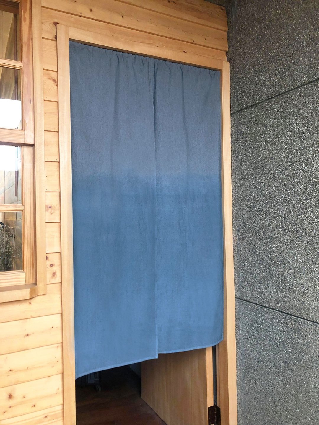 有机棉灰色蓝染日式中门帘  Organic Cotton - 门帘/门牌 - 棉 灰色