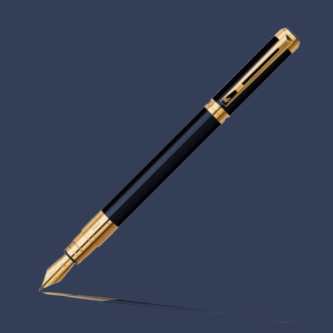 Waterman 透视 黑杆金夹 钢笔 - 钢笔 - 其他材质 黑色