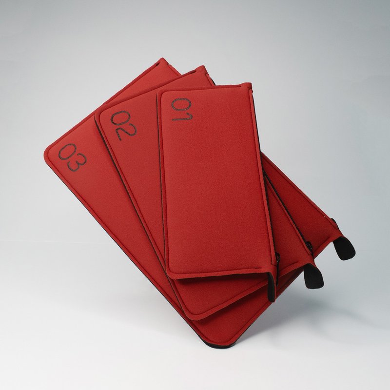 010203 | Personal Kit 旅行收纳袋 套组优惠【SET】 - 化妆包/杂物包 - 防水材质 红色