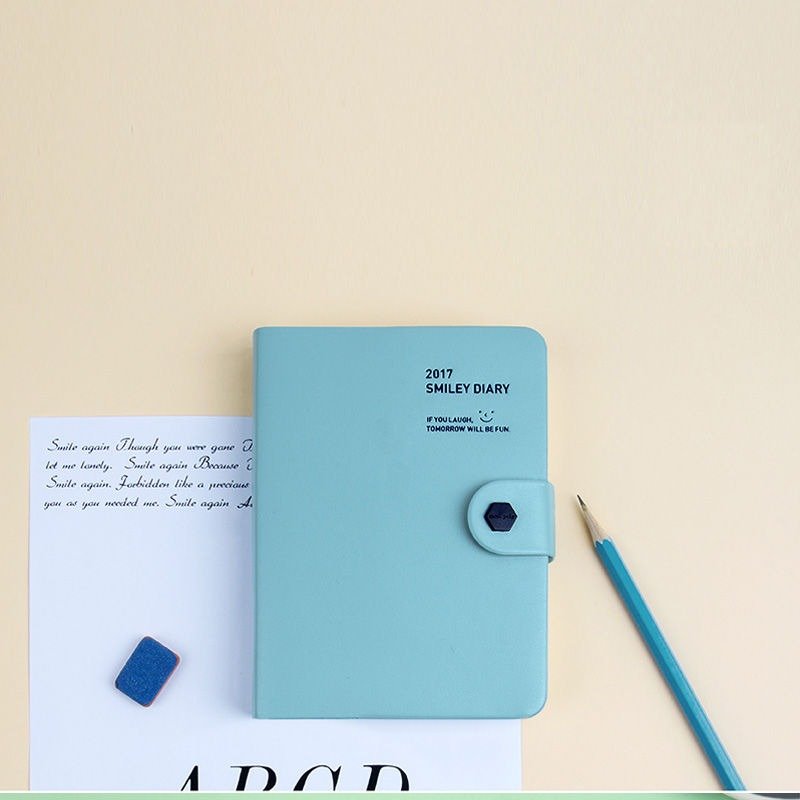 MPL手帐年历-2017微笑年历日志V8(时效)-粉蓝,MPL27629 - 笔记本/手帐 - 纸 蓝色