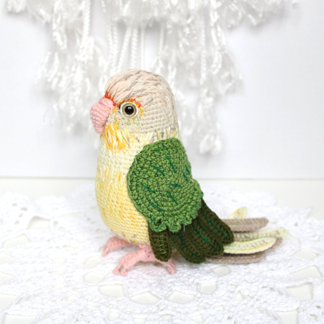 Custom parrot by photo crochet toy - 玩偶/公仔 - 其他材质 多色
