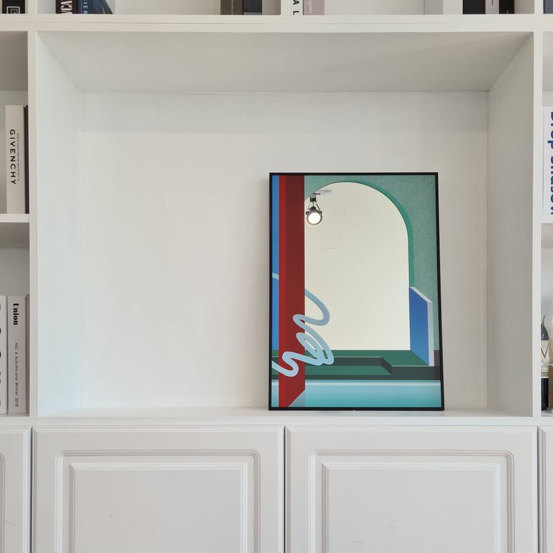 镜子 - 弧形入口 / B3 (37cm x 52cm) - 其他 - 玻璃 绿色