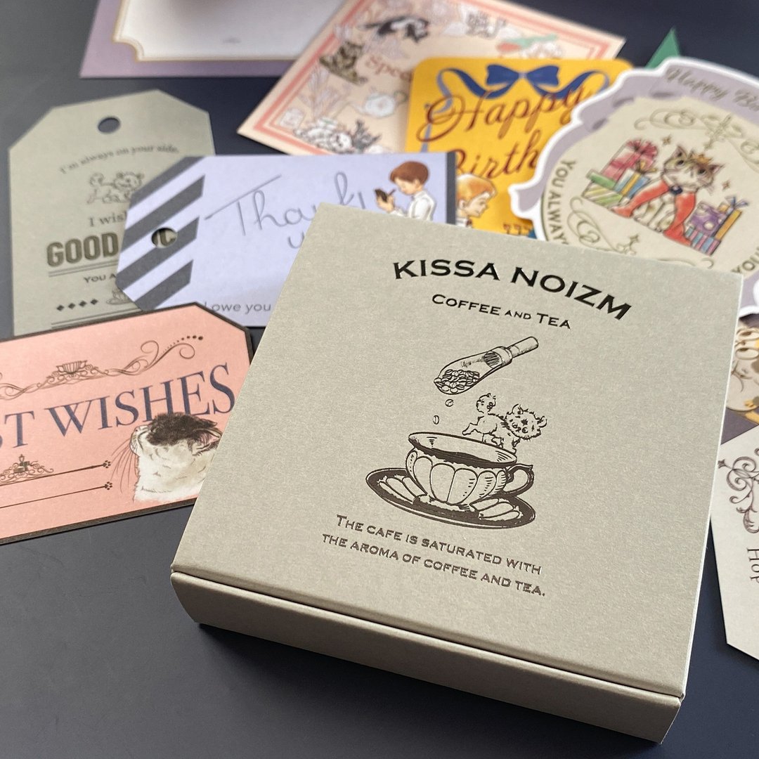 014_greeting card_吃茶店消息卡组合 - 卡片/明信片 - 纸 