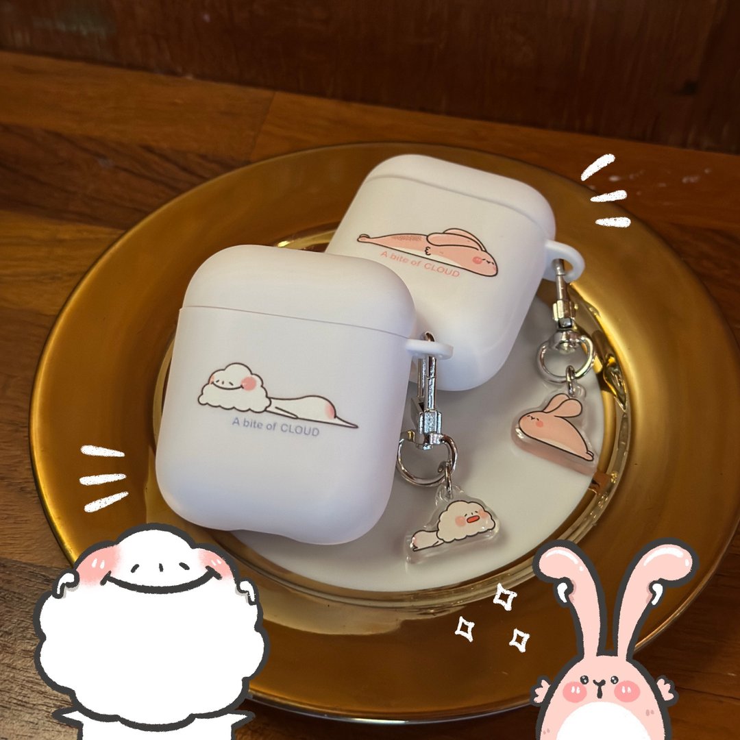 一口云 AirPods耳机壳 - 耳机收纳 - 硅胶 白色