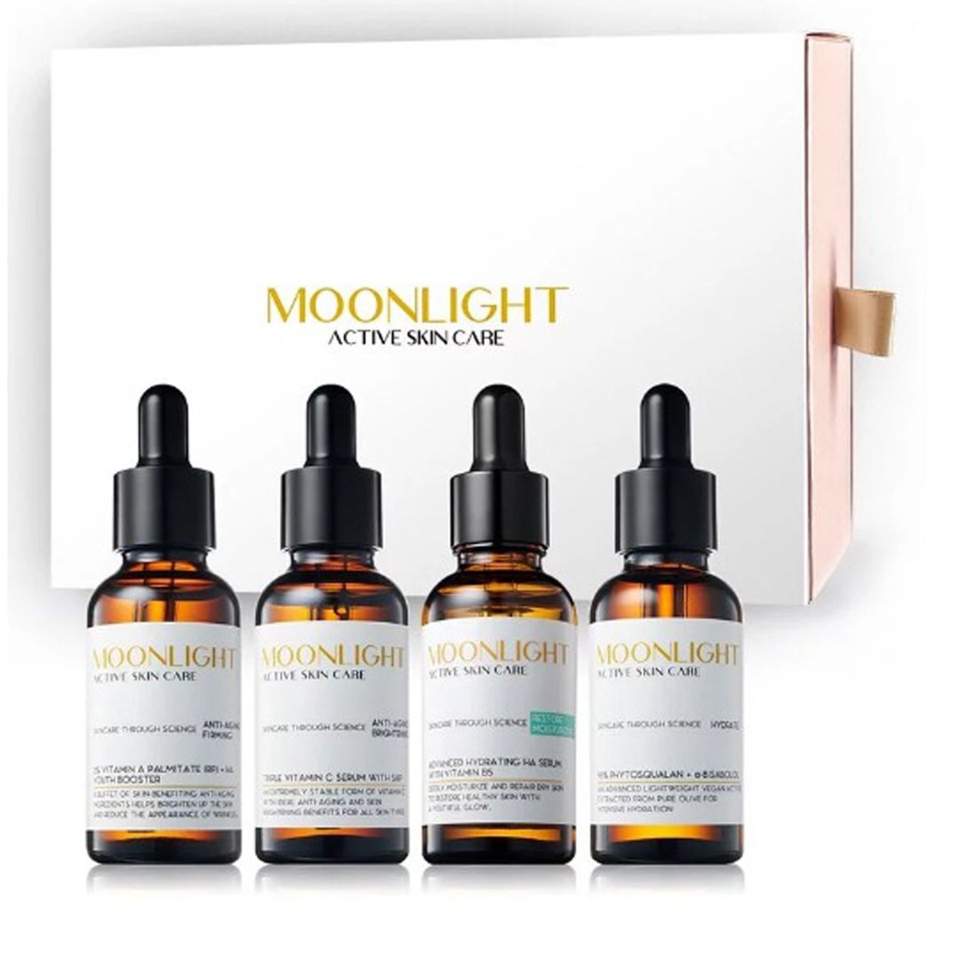 Moonlight 【抗老美白润泽】极致逆龄白皙润泽礼盒 (4件组) - 精华液/安瓶 - 其他材质 透明