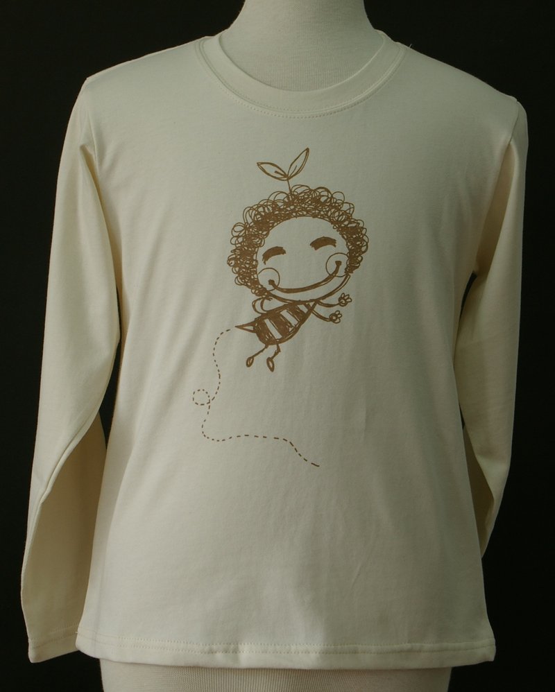 【出清品】有机棉长袖 【卷毛蜂】儿童款 - 童装上衣 - 棉．麻 