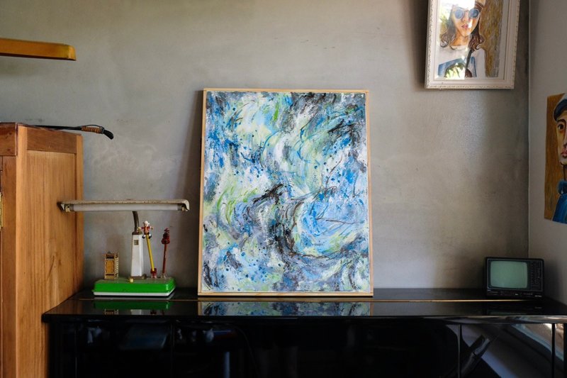 【家饰挂画】油画 抽象画 原作典藏 手工绘制 永存艺廊XTinne Hsu - 海报/装饰画/版画 - 颜料 