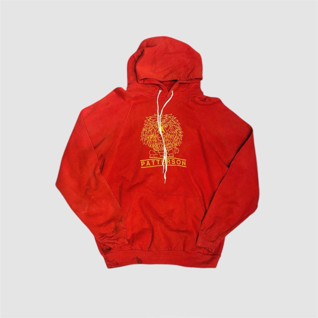 Vintage 90s 美国古着 连帽上衣 sweatshirt - 中性连帽卫衣/T 恤 - 棉 红色