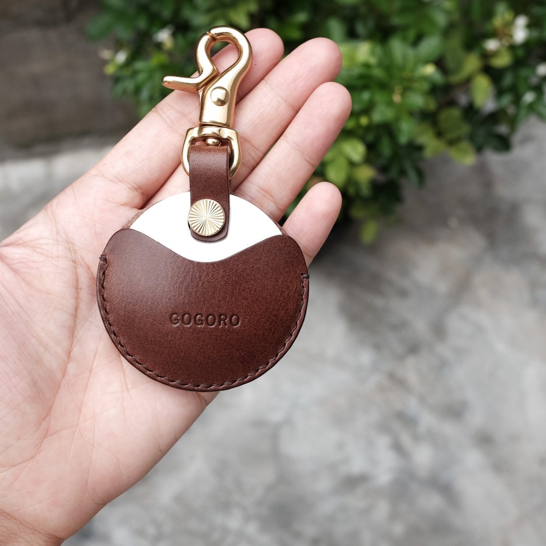 gogoro/gogoro2 钥匙专用皮套 Key holder / buttero深棕色 - 钥匙链/钥匙包 - 真皮 咖啡色