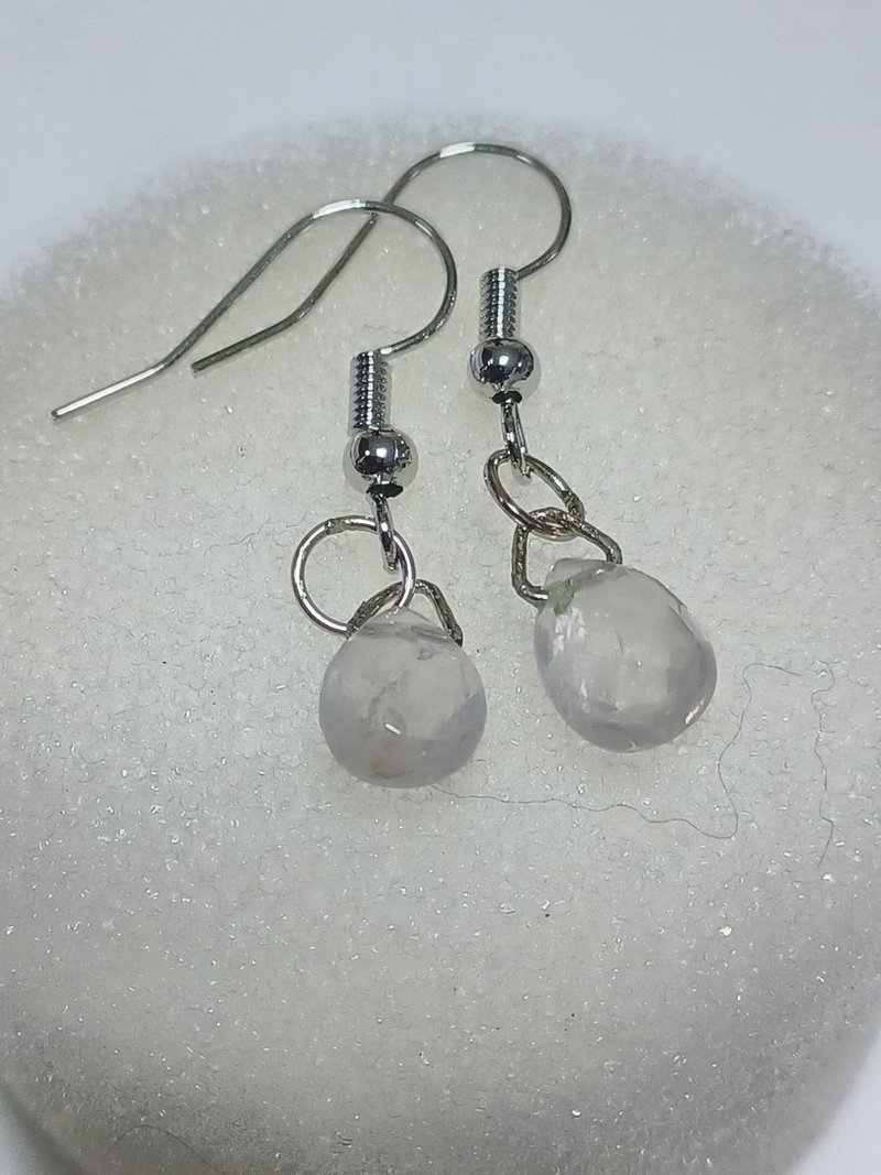 星光粉晶耳环 - 耳环/耳夹 - 半宝石 