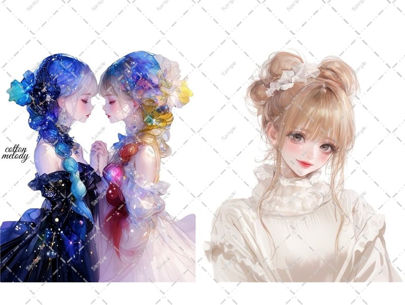 原创贴纸 no.6864 人物贴纸 原创贴纸 人物贴纸 女孩贴纸 原创人物贴纸 - 贴纸 - 纸 