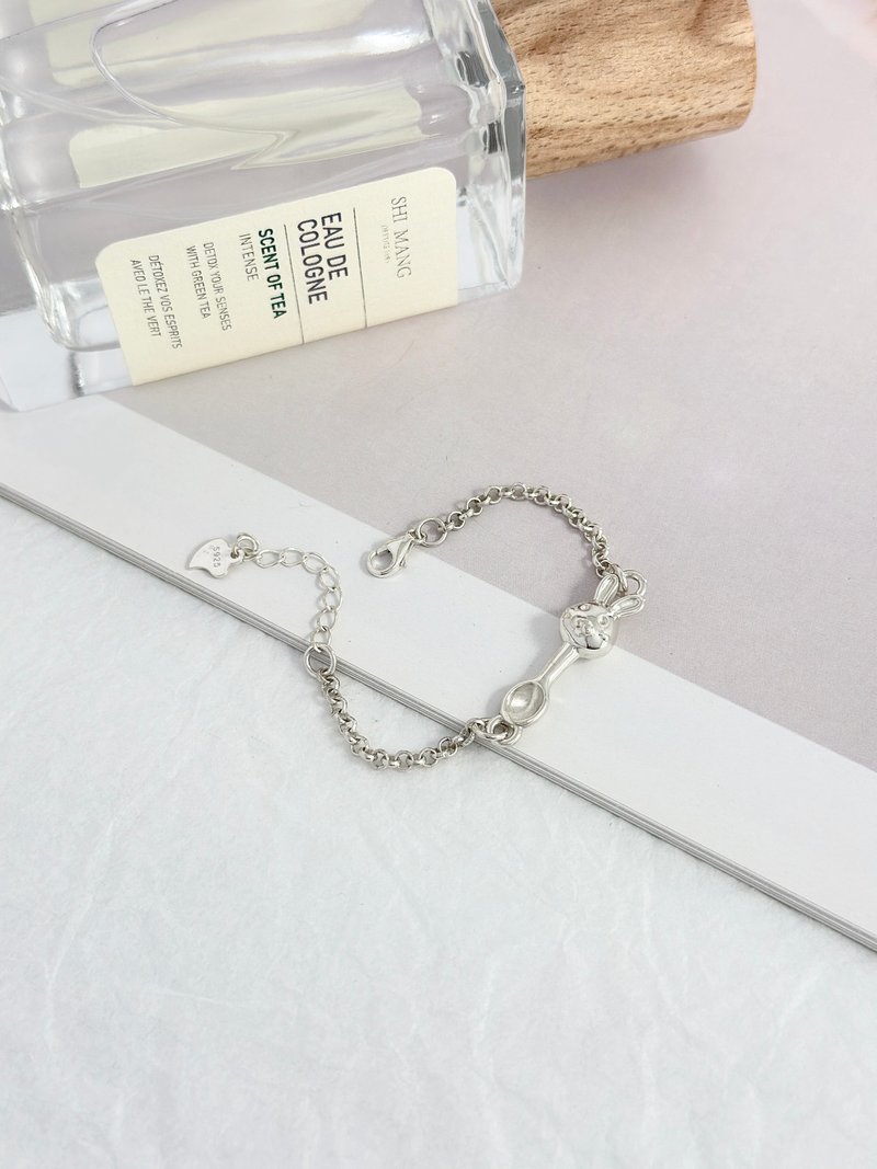兔宝银汤匙纯银手链  | 宝宝弥月礼 周岁礼 925纯银 - 婴儿饰品 - 纯银 