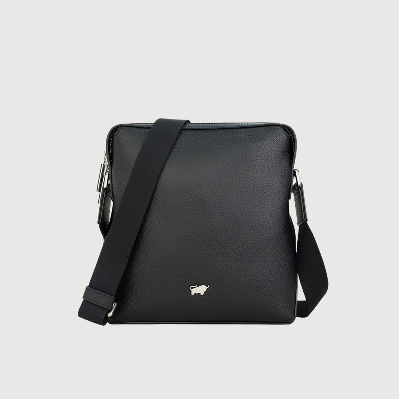 【免费升级送礼包装】诺瓦-A 直式斜背包-黑色/BF564-17-BK - 侧背包/斜挎包 - 真皮 黑色