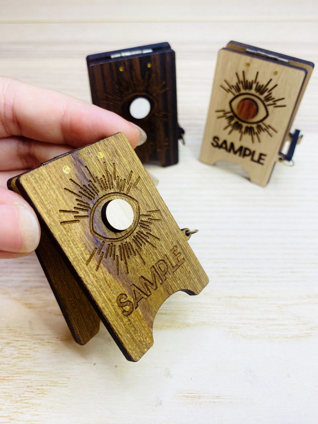 【出摊支持】见本SAMPLE 样品 桌上型木质小招牌/门牌 开店/市集 - 门帘/门牌 - 木头 咖啡色