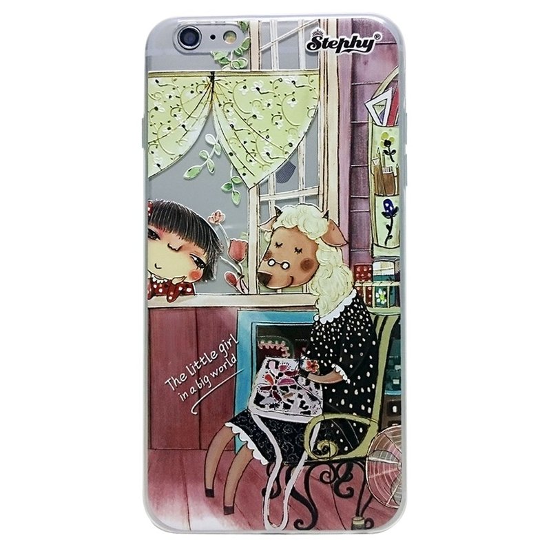 Stephy果果S-MP008-BE 可爱艺术设计浮雕图案印刷的苹果 iPhone 6 / 6S 4.7"硅胶手机壳 - 手机壳/手机套 - 塑料 