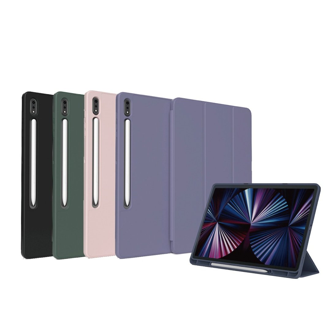 Samsung Galaxy Tab S7/S8 系列 平板保护套【素色】右侧笔槽款 - 平板/电脑保护壳 - 其他材质 多色
