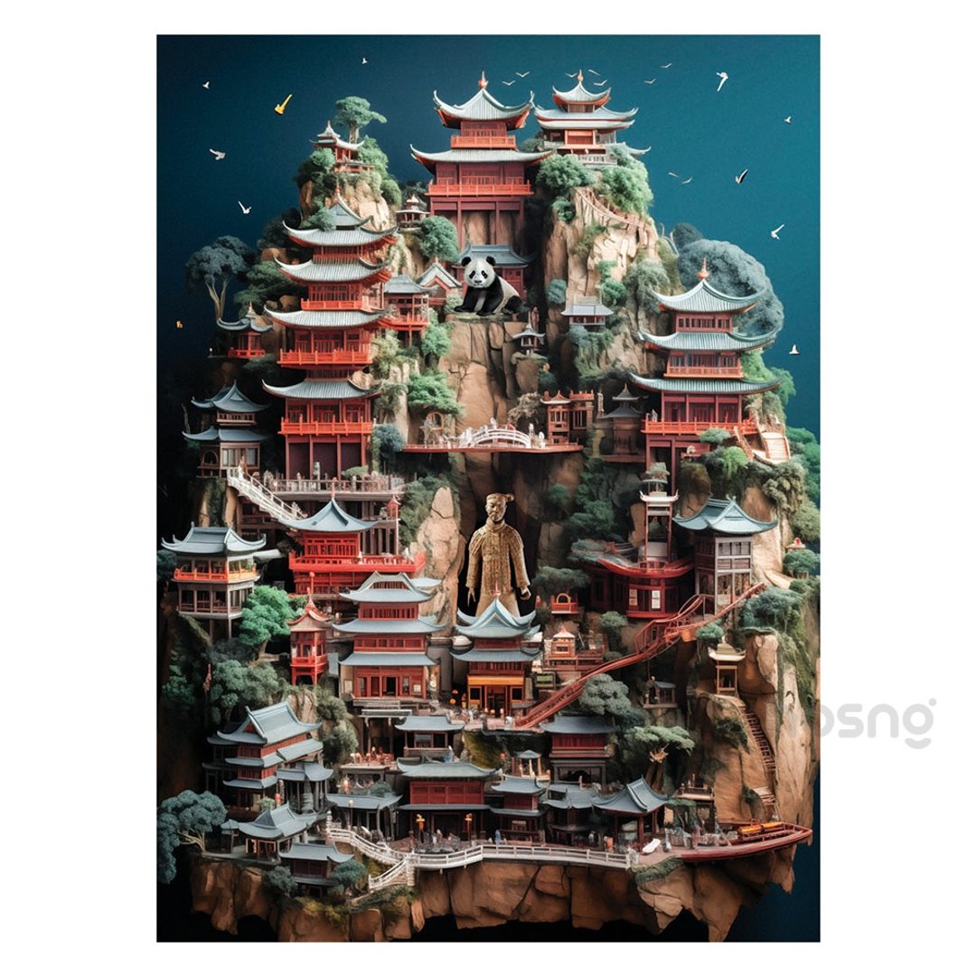 中国缩影-AI城市系列_Anatolian_1000片拼图 - 拼图 - 纸 