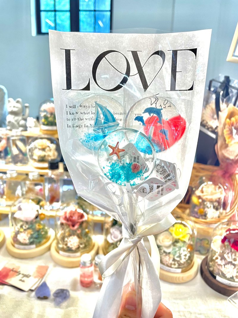 奴才的点心 花束 水晶棒棒糖 定制化 花束棒棒糖 - 零食/点心 - 新鲜食材 