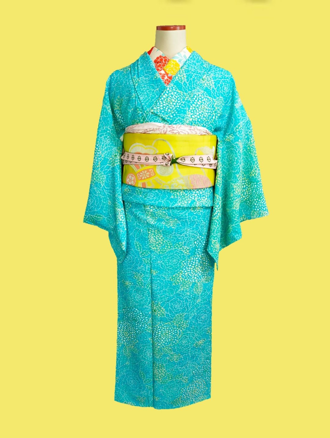 古董和服 - 其他 - 丝．绢 蓝色