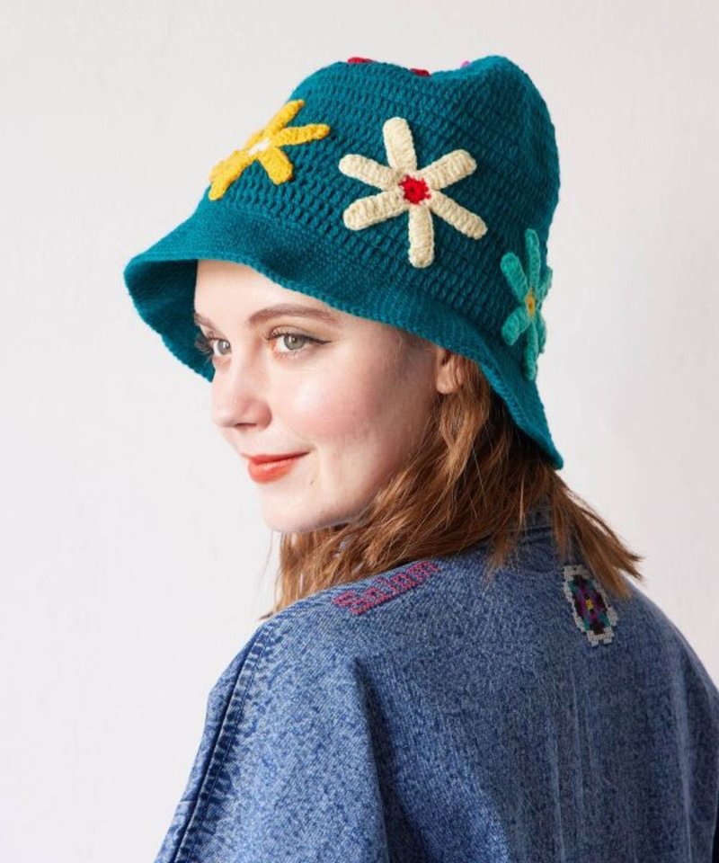 【热门预购】花朵手编帽 NWWP5314 - 帽子 - 其他材质 多色