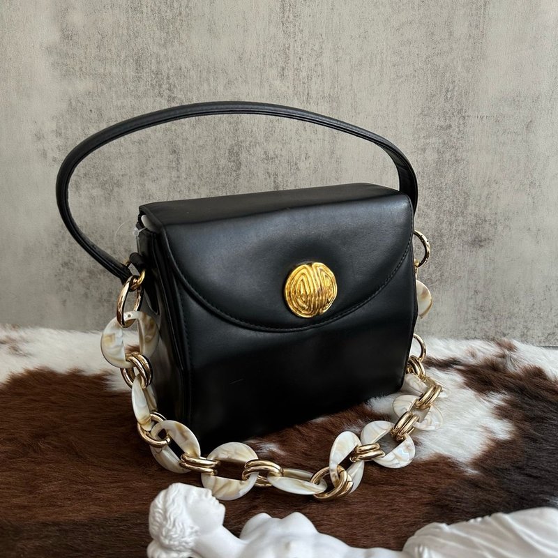 GIVENCHY 纪梵希  黑色 皮革 手提包 - 手提包/手提袋 - 真皮 黑色