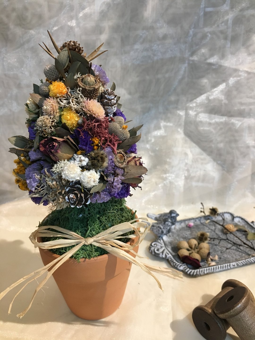【干燥花圣誔树】圣誔节/圣誔树/干燥花/圣誔礼物/交换礼物 - 摆饰 - 植物．花 