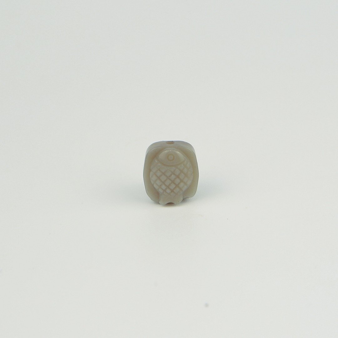 051959月夜鱼/灰色/带孔素材/月夜城/阿拉善/晶石/天然/水晶 - 金工/饰品 - 水晶 灰色