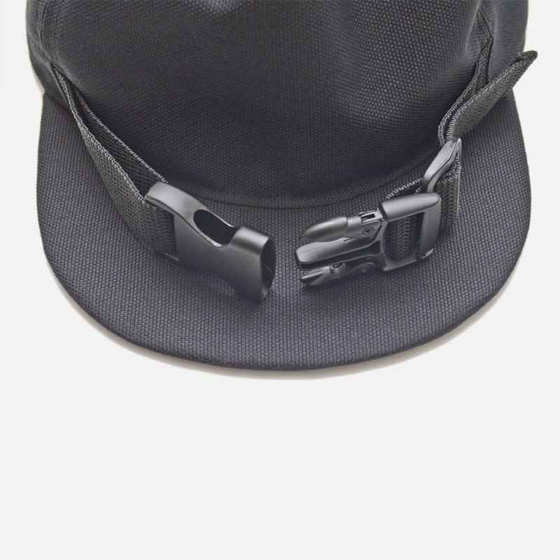 Verne.jr 黑色防泼水反戴帽 - 帽子 - 聚酯纤维 黑色