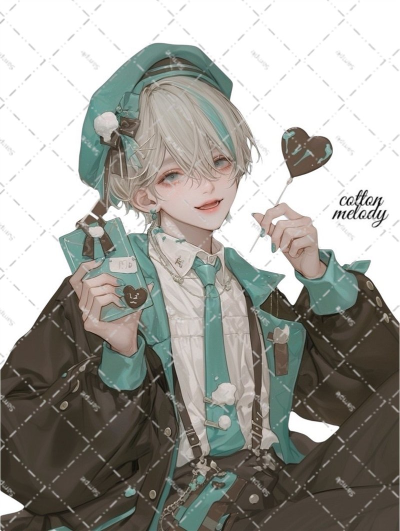 原创贴纸 no.6632 人物贴纸 原创贴纸 人物贴纸 女孩贴纸 原创人物贴纸 - 贴纸 - 纸 