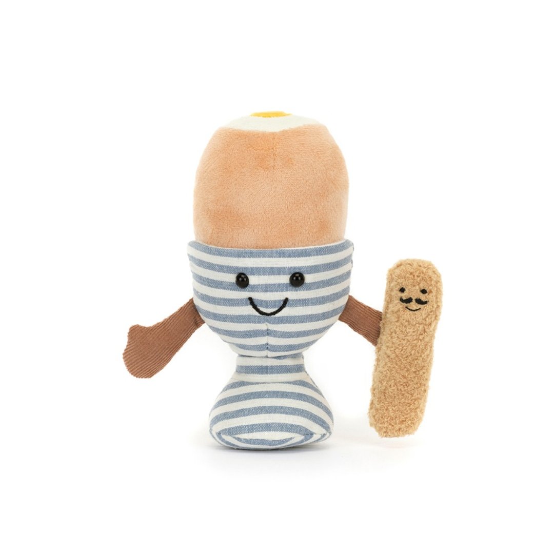 Amuseables Eggetha Egg and Lance Soldier 趣味水煮蛋面包骑士 - 玩偶/公仔 - 聚酯纤维 多色